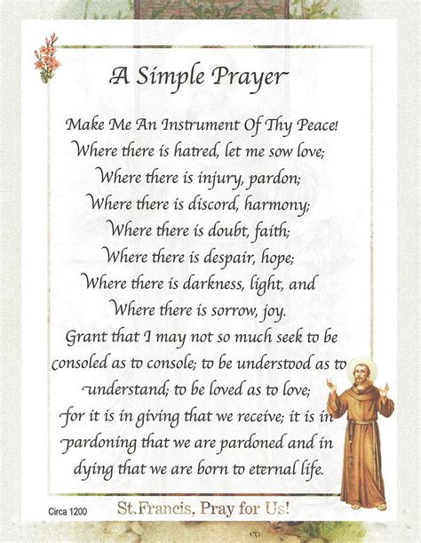 a simple prayer st francis.